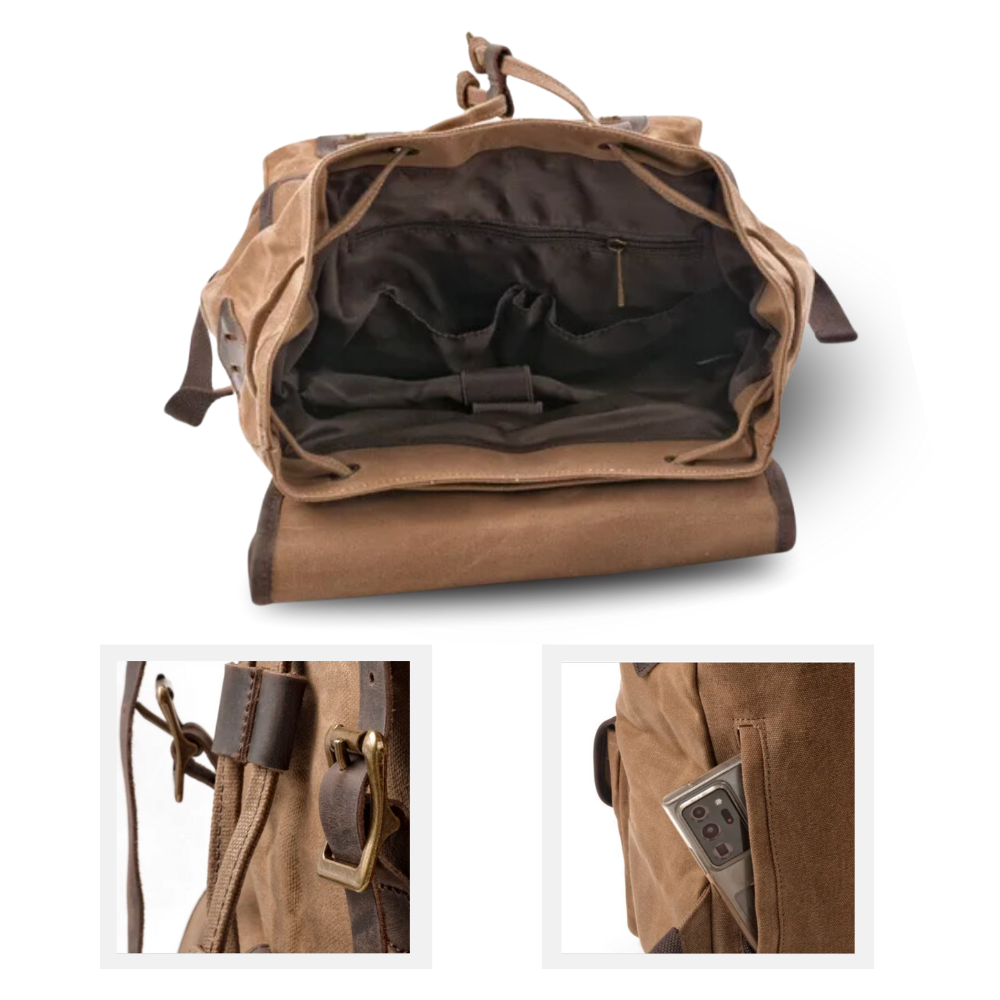 Travel Backpack – Rowen Waxed Canvas
