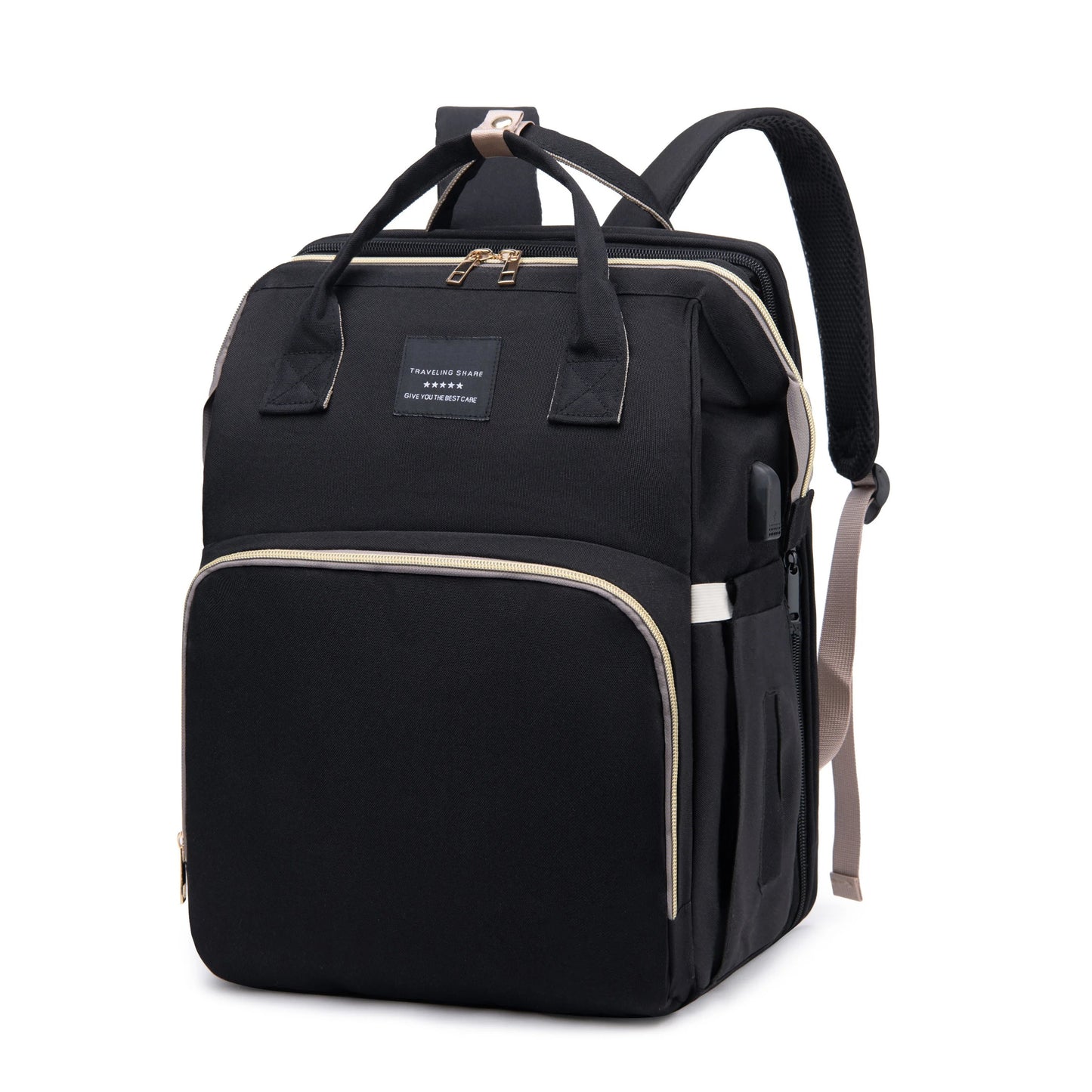 Nappy Bag - with Built-in Travel Cot the 2-in-1 Solution