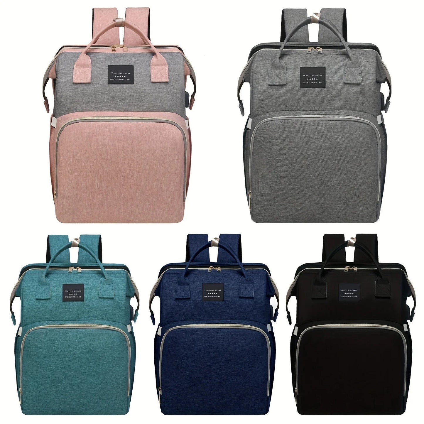 Nappy Bag - with Built-in Travel Cot the 2-in-1 Solution