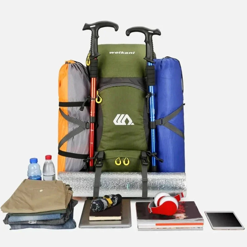 Hiking Backpack 50L - Lightweight & Waterproof Outdoor Pack