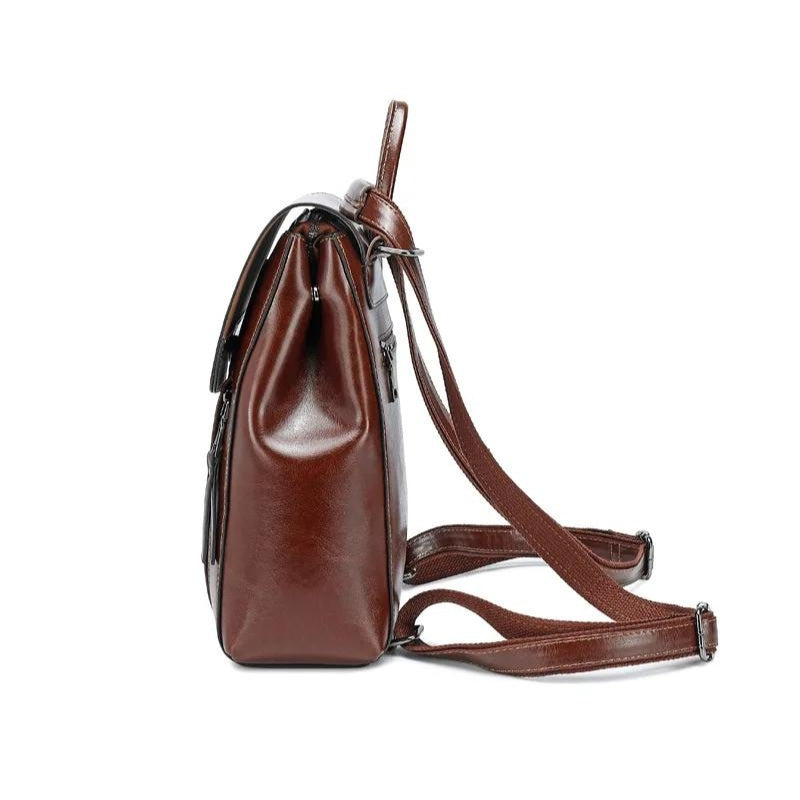 Leather Backpack - Timeless Elegance & Everyday Practicality for Women