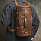 Travel Bag : Leather Vintage Coffee Duffel