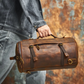 Travel Bag : Leather Vintage Coffee Duffel