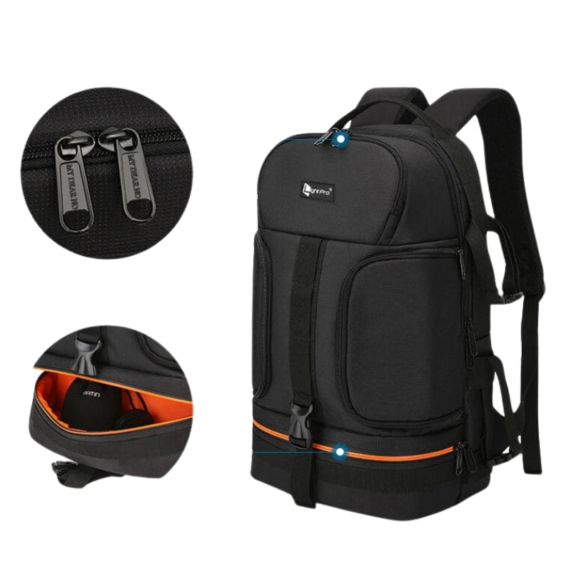 Backpack: Camera Protective - Multi-Compartment Design