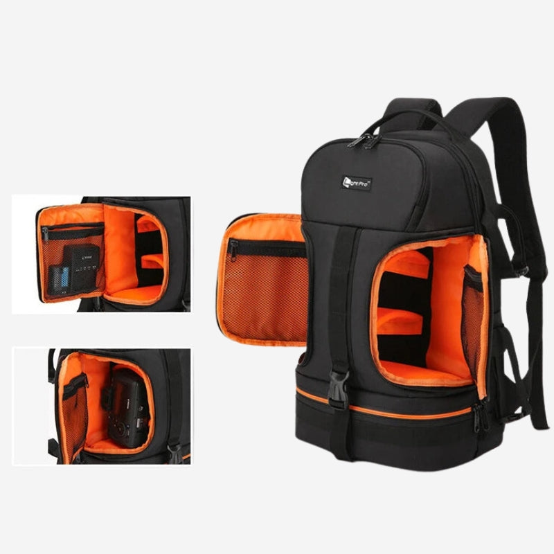 Backpack: Camera Protective - Multi-Compartment Design