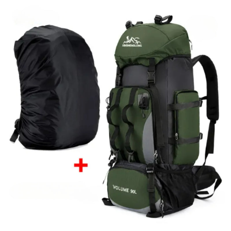 Hiking Backpack 90L: Large Waterproof Outdoor Rucksack for Trekking & Camping