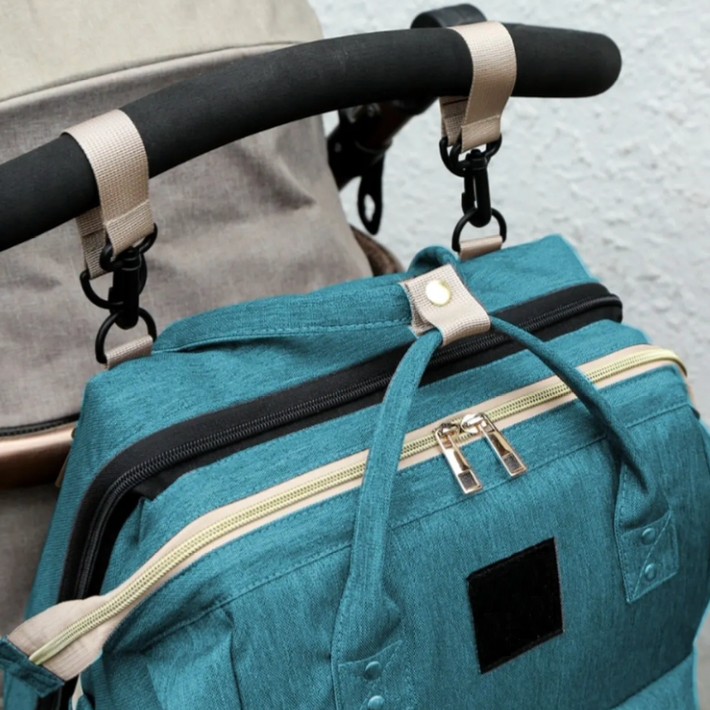 Nappy Bag - with Built-in Travel Cot  the 2-in-1 Solution