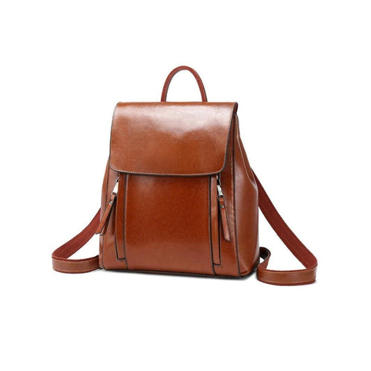 Leather Backpack - Timeless Elegance & Everyday Practicality for Women